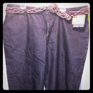 Size 22 denim look Capri